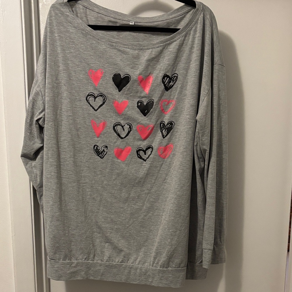 Heart Sweatshirt 4XL